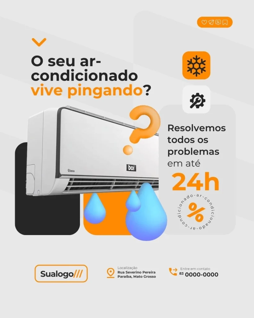 O seu ar-condicionado vive pingando?