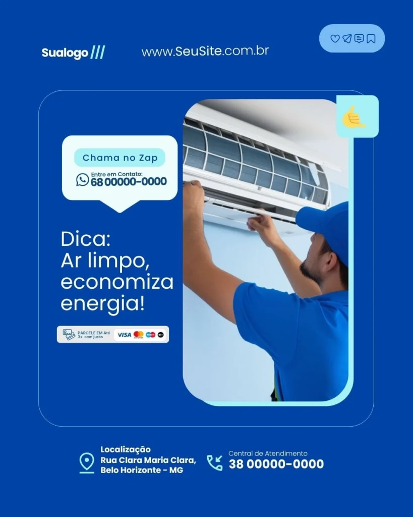 Dica: Ar limpo, economiza energia!