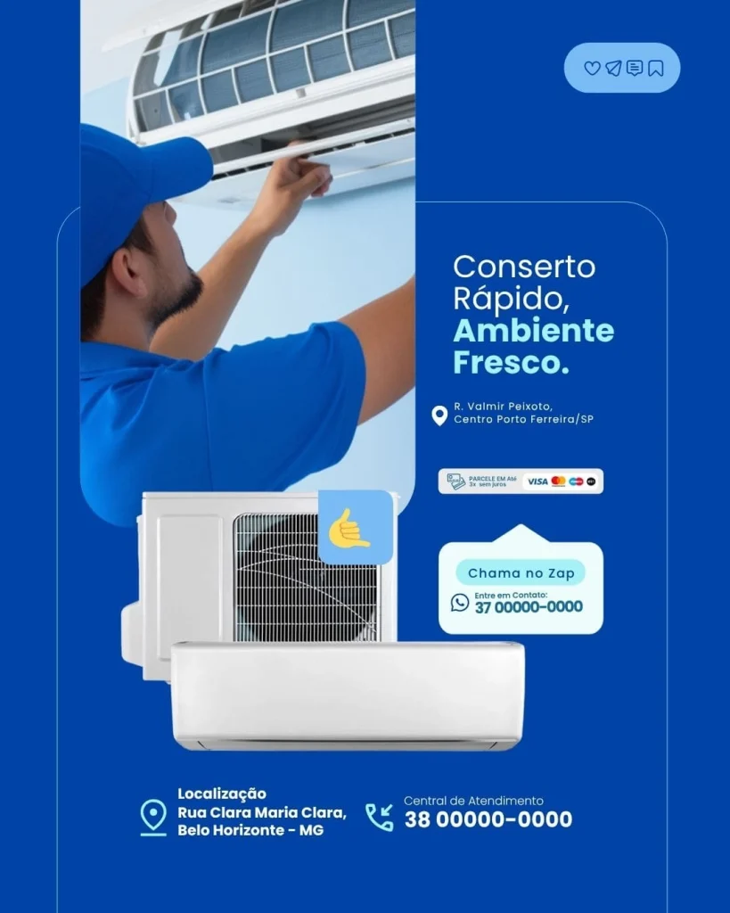 Conserto Rápido, Ambiente Fresco.