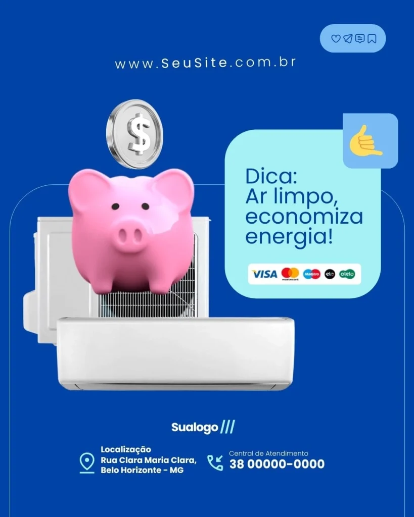 Dica: Ar limpo, economiza energia!
